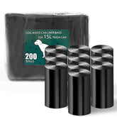 Uppcasir 200 black dog waste bags roll demonstrates durable outdoor cleanup.