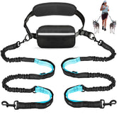 Uppetly hands-free leash on waist belt enables hands-free walking and running with your dog.