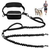 Uppetly hands-free double leash pouch waist belt keeps your phone accessible.