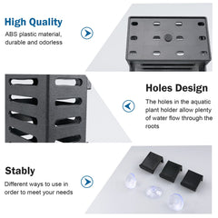 Uprony ABS plastic odorless material keeps tanks safe while supporting plant decor.