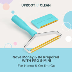 Uproot Clean Pro multi-fabric edge design protects fabric while removing fur.