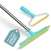 Uproot Cleaner Pro pet hair remover bundle packaging shows quick multi-surface cleaning.