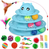 UPSKY 20-pcs cat toys set with colorful assortment for independent, engaging play.