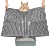 UPSKY Cat Litter Mat arch design traps litter, keeping floors cleaner.