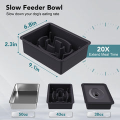 UPSKY no-spill water bowl with floating disk reduces splashes and keeps chins dry.