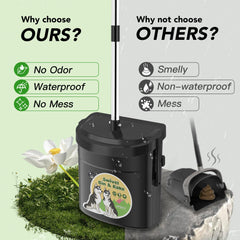 UPSKY 33.4-inch ergonomic handle reduces bending during cleanup.