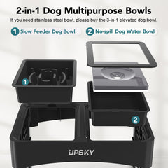 UPSKY anti-slip base keeps the bowls steady during meals.