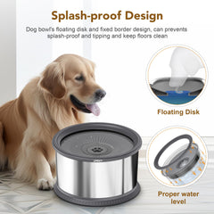 UPSKY anti-spill-anti-slip-mat keeps floors dry and bowl steady.