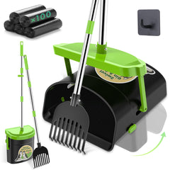 UPSKY dog pooper scooper with swivel bin lid for easy waste disposal