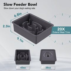 UpSky no-spill water bowl with floating disk reduces splashes.