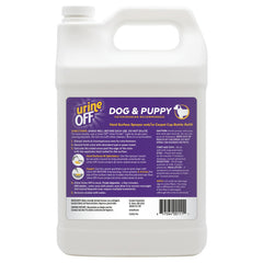 Urine OFF enzymatic cleaner bottle highlights enzyme action for odor control.