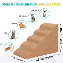 Uross dog stairs anti-slip bottom prevents slipping during climbs.