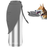URPOWER 27oz dog water bottle with handle for easy carrying on outdoor walks