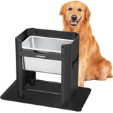 URPOWER 3-gallon elevated dog water bowl with raised height for easy drinking.