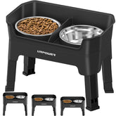 URPOWER 3-in-1 elevated dog bowls assembly improves feeding height for dogs.