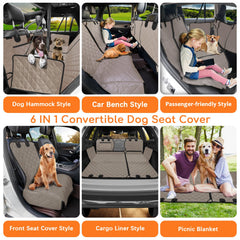 URPOWER 6-in-1 dog car seat cover mesh window highlights air circulation for pets