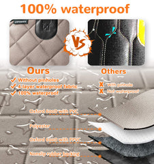 URPOWER 6-in-1 dog car seat cover waterproof Oxford fabric keeps seats clean