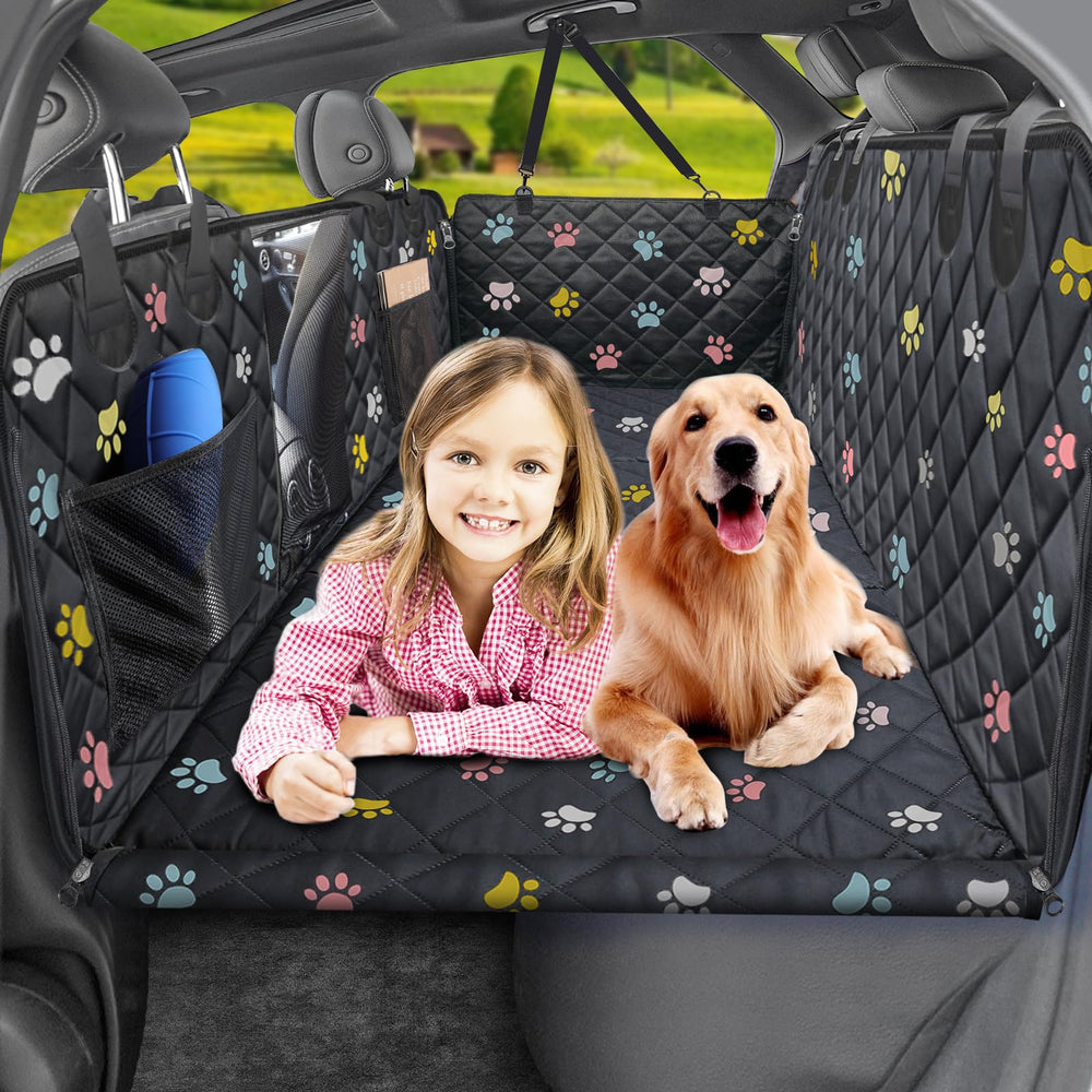 URPOWER back-seat-extender-dog-bed provides a roomy, secure space for large dogs on road trips.