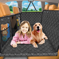 URPOWER back seat extender full coverage protects seats and keeps dogs comfy on long trips.