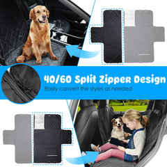 URPOWER back seat protector with pocket stores toys and treats during trips.