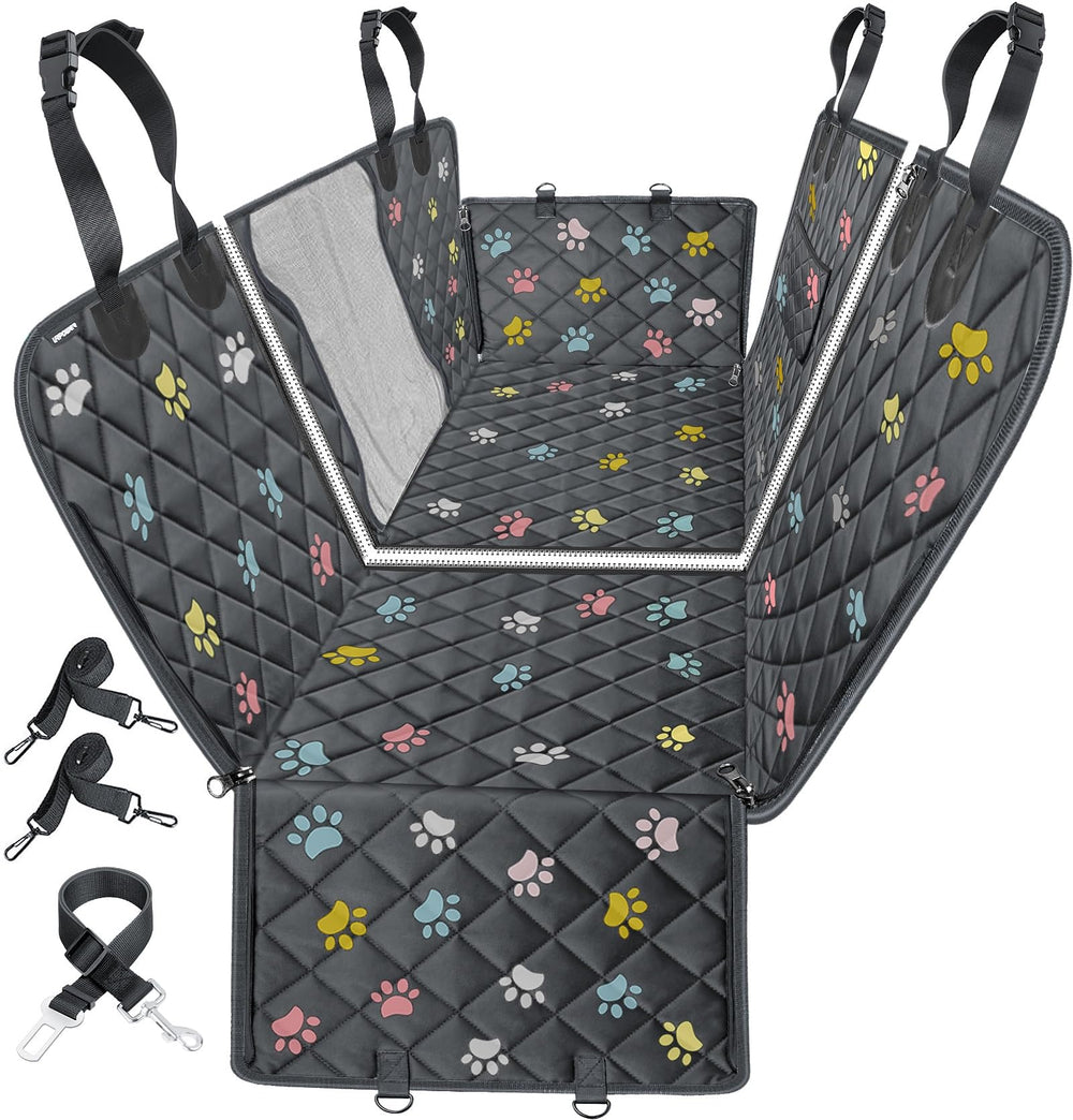 URPOWER dog car seat cover back seat hammock keeps pets comfy on long rides.