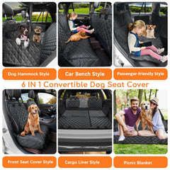 URPOWER dog car seat cover with mesh visual window improves airflow and monitoring.