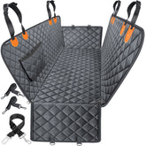 URPOWER dog seat cover hammock with side flaps protecting backseat and doors on muddy trips