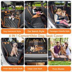 URPOWER dog seat cover with mesh window for airflow and visibility