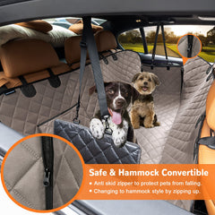 URPOWER dog seat cover side flaps assist dogs entering the car safely