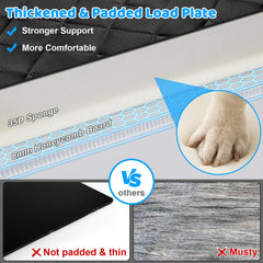 URPOWER back seat extender zippered side flaps prevent dog from falling and reduce mess.