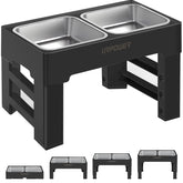 URPOWER elevated bowls stand closeup — sturdy design for daily feeding.