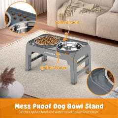 URPOWER non-slip stand prevents bowls from sliding during meals.