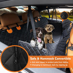 URPOWER waterproof 4-layer dog seat cover keeps seats dry during rain or messes