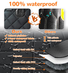 URPOWER waterproof 600D oxford dog seat cover keeps spills away.