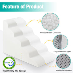 Uross dog stairs anti-slip bottom beads prevent slipping during climbs