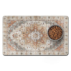 Usnfhcaw pet food mats absorbent-water capture spills for a cleaner mealtime.