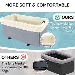 UTOLOVE car seat showing double safety belts for secure travel