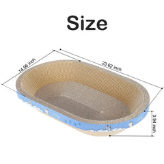 UUig cat scratcher cardboard texture closeup shows durable build