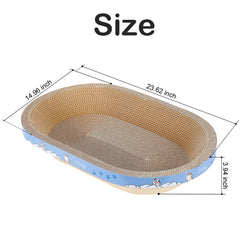 UUig cat scratcher oval bed large highlights curved lounge for comfy cat naps