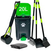 UUIXXYG outdoor dog poop trash can with lid helps control odors and keep yards clean.