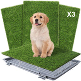 UUpet dog grass pad 22x18 ready for indoor potty training and easy cleanup.