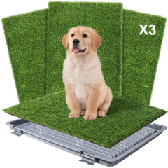 UUpet dog grass pad 22x18 ready for indoor potty training and easy cleanup.