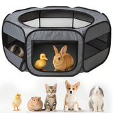 UWE Extra Large Playpen setup—ample indoor outdoor space for small pets' play.