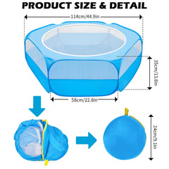 UWE small animal playpen breathable mesh allows easy monitoring and airflow.