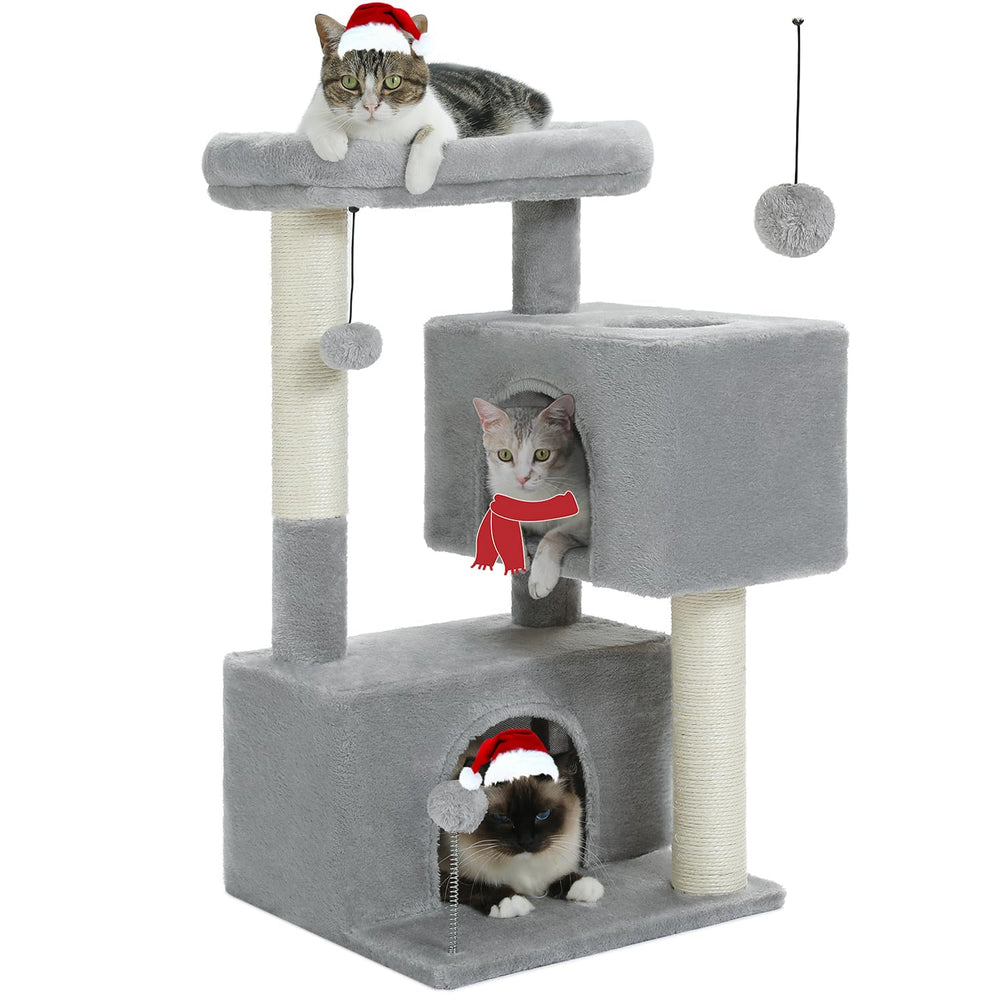 UYMI 32-cat-tree top perch for elevated viewing and lounging