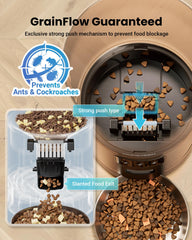 Vacqueen anti-jam mechanism for smooth dispensing