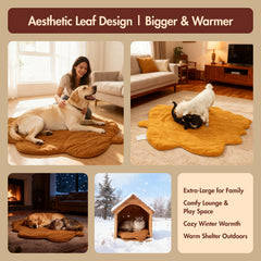 Vagascape yellow leaf cover on 57x47 showing durable, stylish warmth