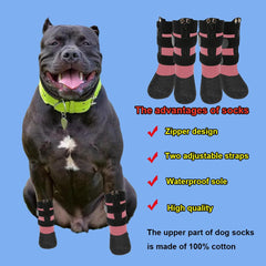 VALFRID adjustable Velcro straps keep the boots in place during walks.