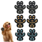 VALFRID dog paw pads on hardwood floor provide enhanced traction for confident steps.