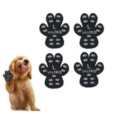 VALFRID Dog Paw Protector packaging shows breathable, non-slip design for comfortable wear.